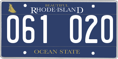 RI license plate 061020