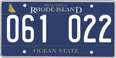 RI license plate 061022