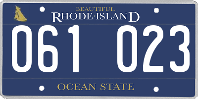RI license plate 061023