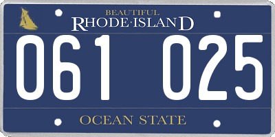 RI license plate 061025