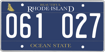 RI license plate 061027