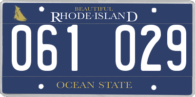 RI license plate 061029