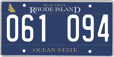 RI license plate 061094