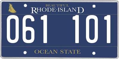 RI license plate 061101