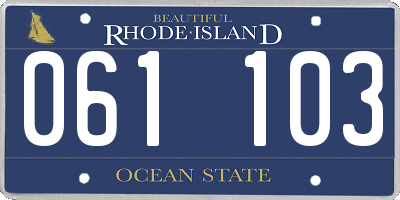 RI license plate 061103
