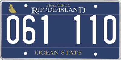 RI license plate 061110