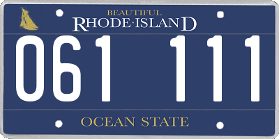 RI license plate 061111