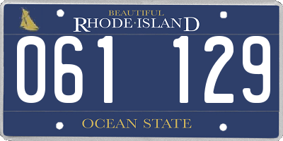 RI license plate 061129