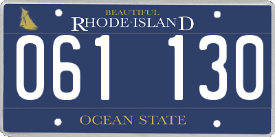 RI license plate 061130