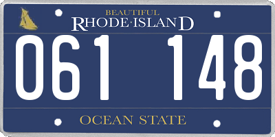 RI license plate 061148