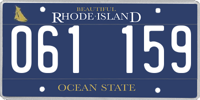 RI license plate 061159