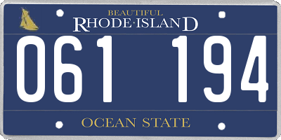 RI license plate 061194