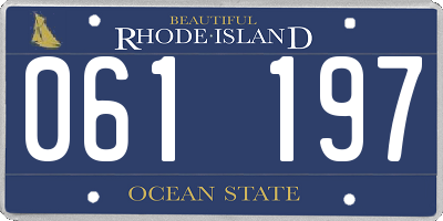 RI license plate 061197