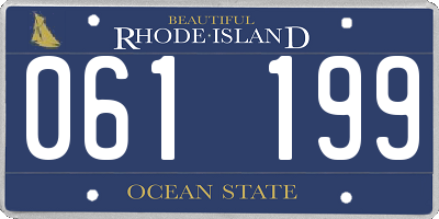RI license plate 061199