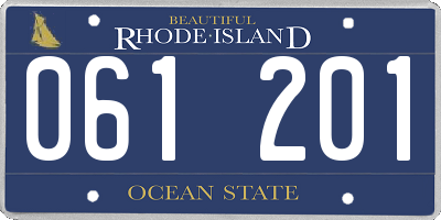 RI license plate 061201