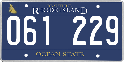 RI license plate 061229