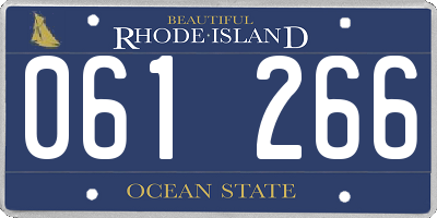 RI license plate 061266