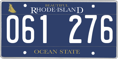 RI license plate 061276