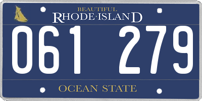 RI license plate 061279