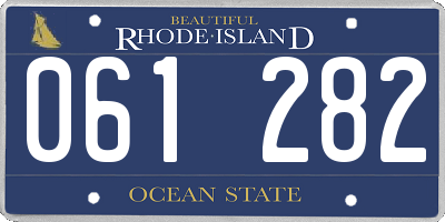 RI license plate 061282