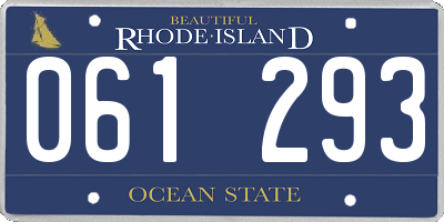 RI license plate 061293