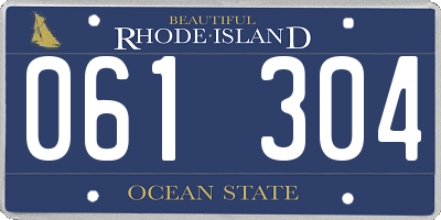 RI license plate 061304
