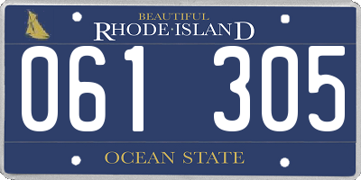 RI license plate 061305