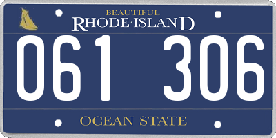 RI license plate 061306