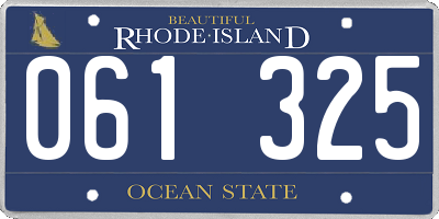 RI license plate 061325
