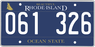 RI license plate 061326