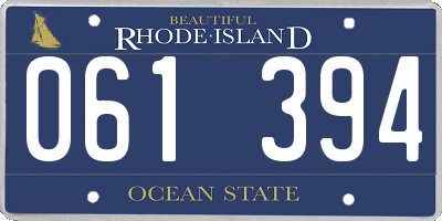RI license plate 061394