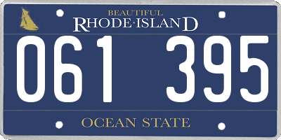 RI license plate 061395