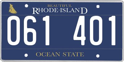 RI license plate 061401