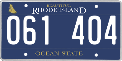 RI license plate 061404