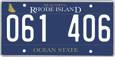 RI license plate 061406