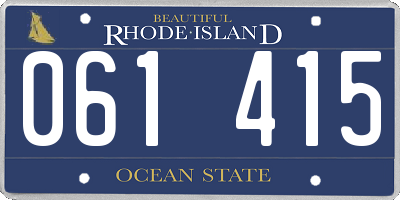 RI license plate 061415