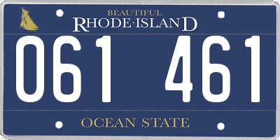 RI license plate 061461