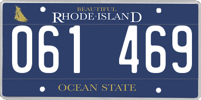 RI license plate 061469