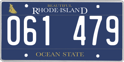 RI license plate 061479