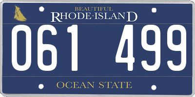 RI license plate 061499