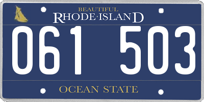 RI license plate 061503