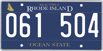 RI license plate 061504