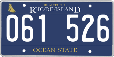 RI license plate 061526