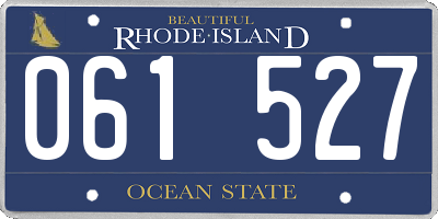 RI license plate 061527