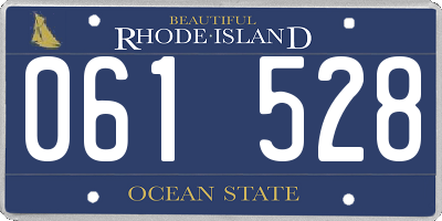 RI license plate 061528