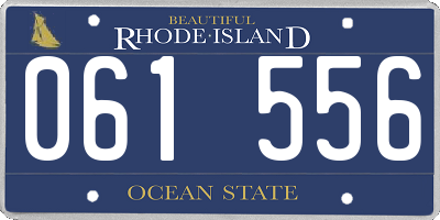 RI license plate 061556