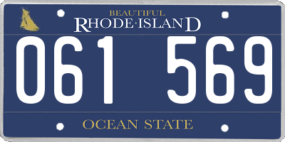 RI license plate 061569