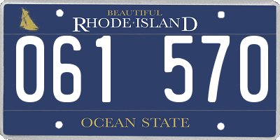 RI license plate 061570