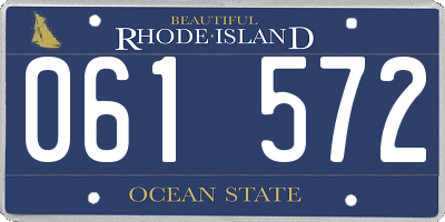 RI license plate 061572