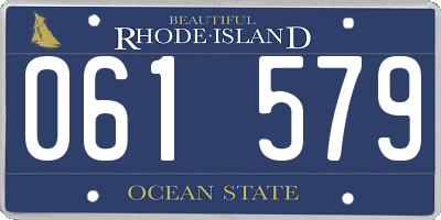 RI license plate 061579